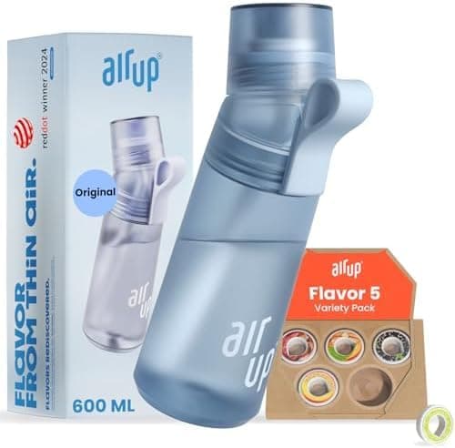 air up® Bottle Original Gen 2 (600 ml) Including 5 Pods Original Water Bottle Made of Tritan, BPA Free, Bottle with Flavour, Sugar-Free, Drinking Bottle Starter Set