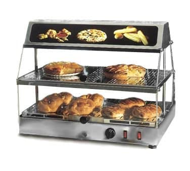 Equipex WDL-200 Sodir-Roller Grill Tudor Display Warmer, Stainless Steel, 120v