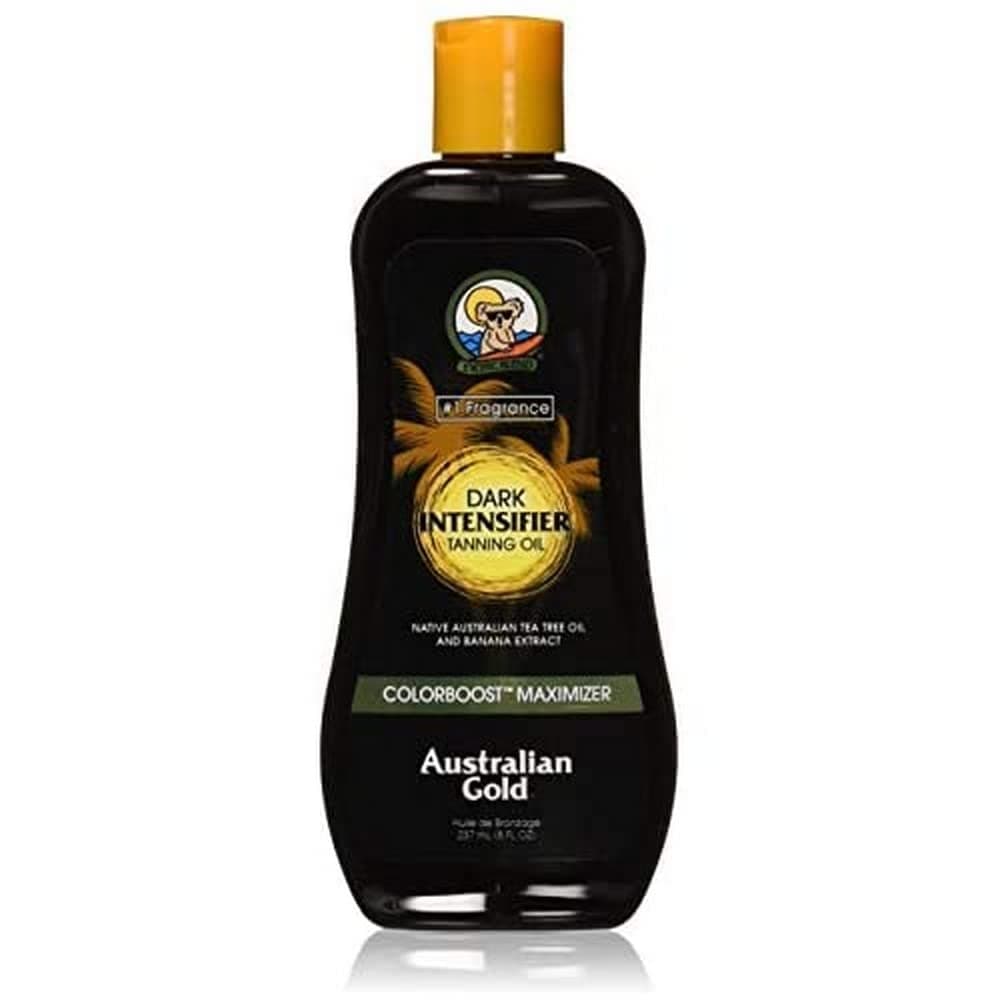 Australian Gold Dark Intensifier Tanning Oil, 8 Ounce | Colorboost Maximizer