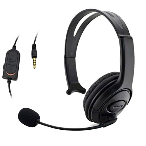 TKHOT P4-840 Fashional Headband Gaming Unilateral Headset 3.5mm Port Headphone Earphone for PS4 iPhone IPAD Samsung Huawei PC Game-Black