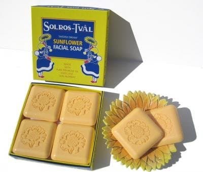 Swedish Dream Sol Ros Tval Sunflower Facial Soap Box Of 4 Soaps