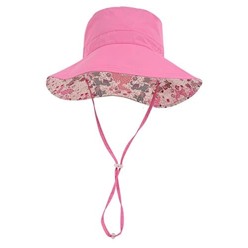 Wide Brim Bucket Sun Hat UV50+ Protection - Summer Boonie Fishing Beach Hats - Packable Outdoor Floppy Cap - Women Men