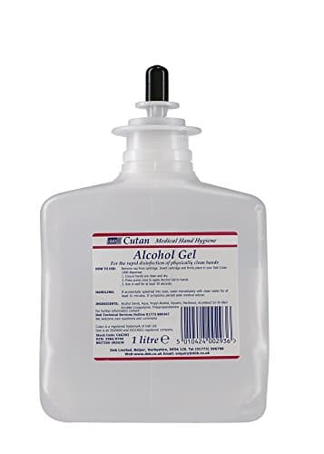 DebD5842 Cutan Gel Hand Sanitiser, 1L, Clear