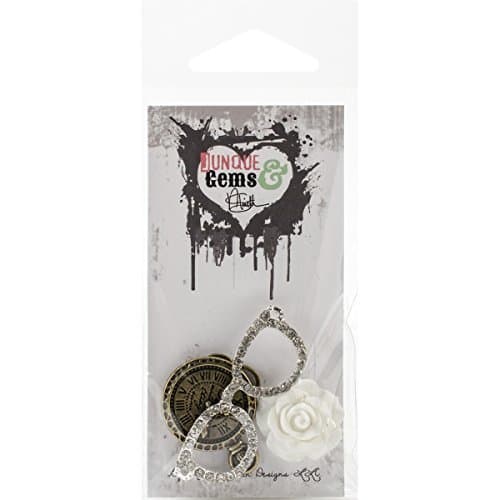 Marion Smith Designs Junque & Gems Metal and Resin Schmancy Embellishments, 4-Pack by Marion Smith Designs