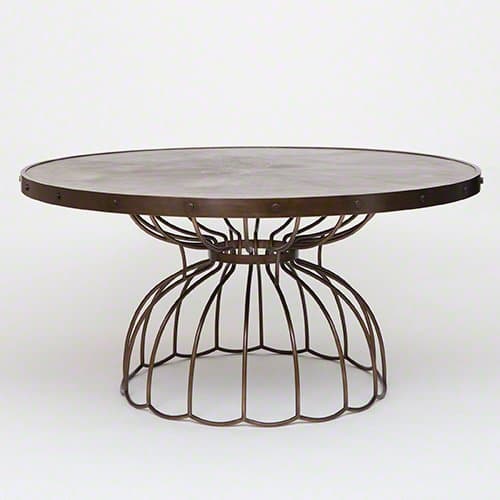 Global Views Florentine Round Dining Table 60"Dia