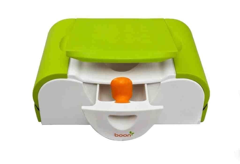 NEW Boon Potty BPA Free & Leak Free Bench Training Toilet w/ Side Storage, Green