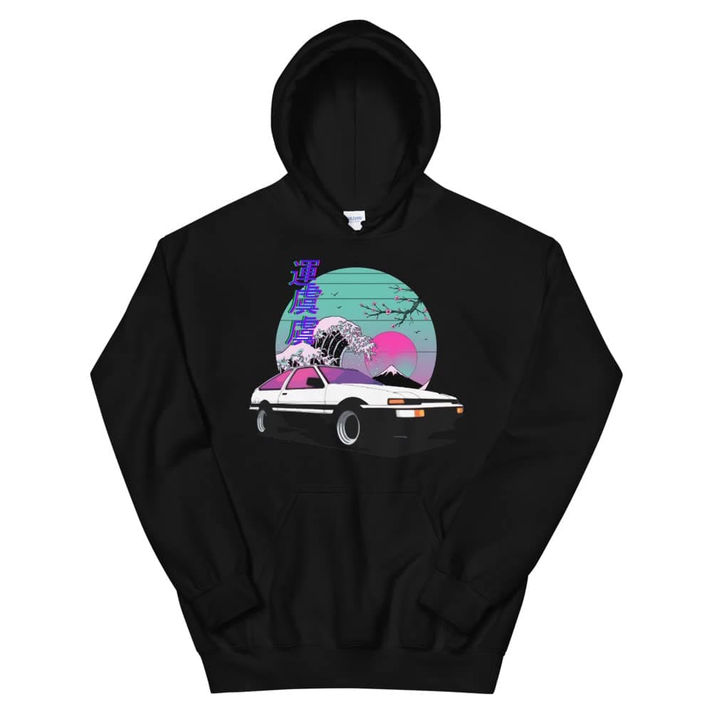AE86 Trueno Vaporwave 80s 90s Aesthetic JDM Tuning Car Drift Racing Unisex Hoodie