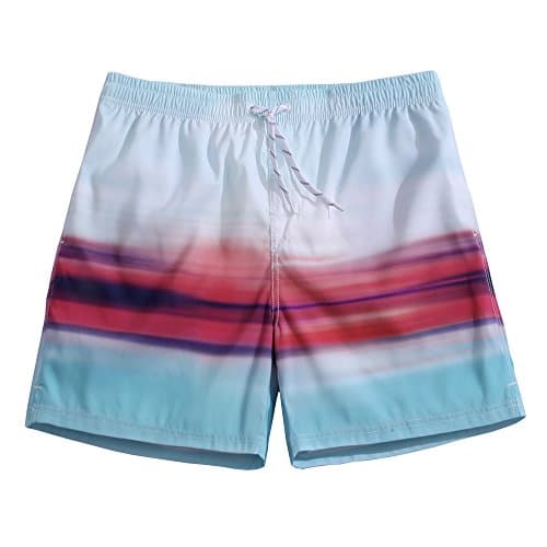 Men's Swim Trunks Quick Dry Board Shorts Bathing Suits Skyline Large