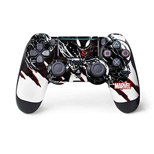 Skinit Decal Gaming Skin for PS4 Pro/Slim Controller - Officially Licensed Marvel/Disney Venom Slashes Design