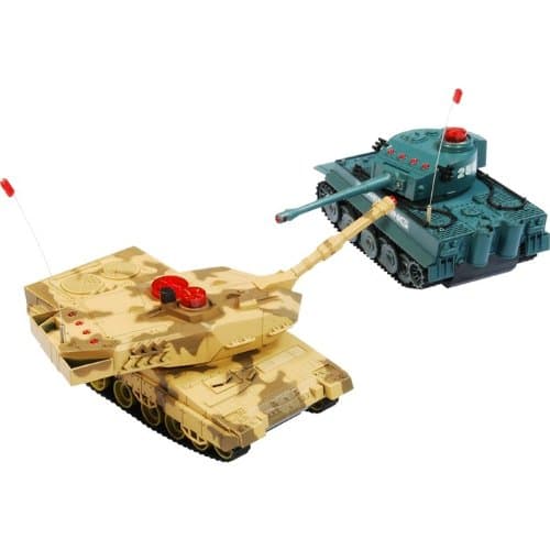 RC German Tiger & M1A2 Twin Infrared Battle Tank