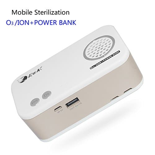 3-in-1 Mobile Power Bank & Mini Ozone Sterilization& Air Purifier Ionizer - MinGDonG EXCLUSIVE (gold)