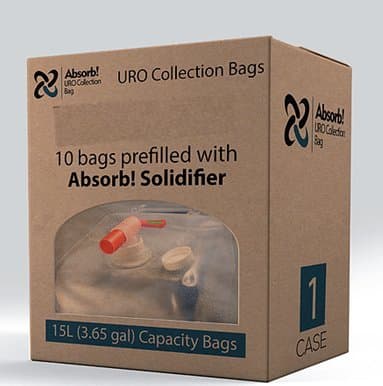 Absorb! 15L URO Collection Bag, 10 per case