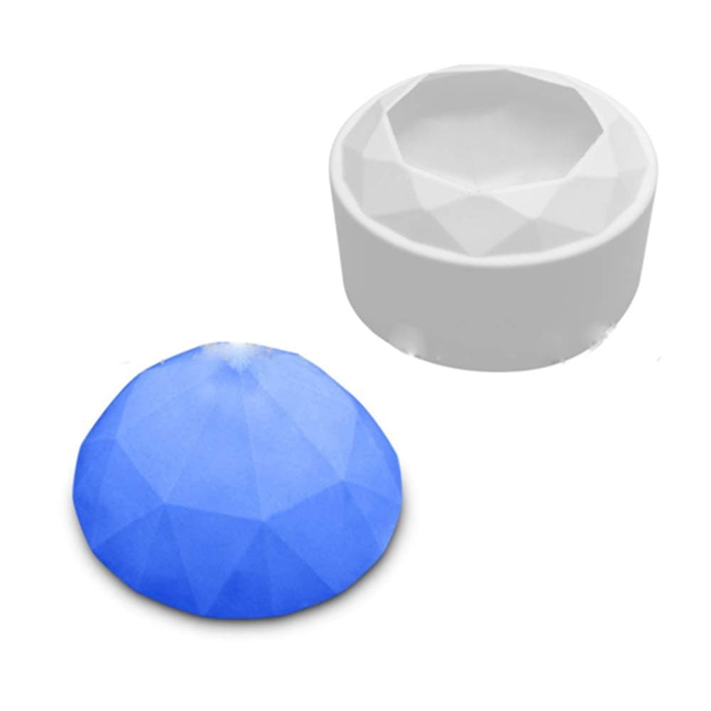 Egurs Single Diamond Shape Mousse Cake Silicone Mold DIY Baking Dessert Mold Fondant Cake Mould