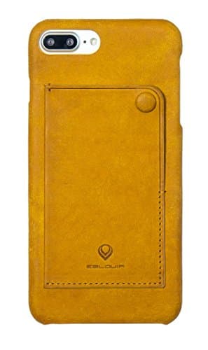 EBLOUIR Slim Design with card pocket Modern Snap Back iPhone 7 Plus Cases Yellow