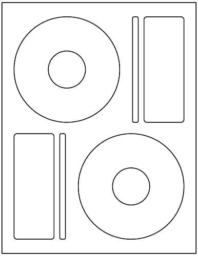 200 Memorex Compatible CD/DVD Labels. Large Center Style. 200 Total Labels with Spine and Case Labels. Compare to Matte Finish Memorex Labels. Works in Both Laser and Ink Jet Printers.