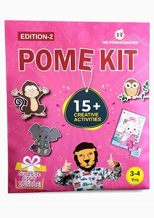 Pome Kit 15 in 1 Age 3-4 yrs Edition - 2 Combo Fun Learning Activity Kit for Kids