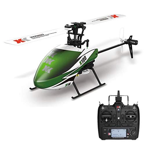 Sallymonday Imported RTF RC Helicopter 3D 6G System Built-In Gyro Super Stable Flight, 2.4GHz Radio Control Aircraft with 6-Axis Gyro Stabilizer, for Beginners 14 + Years Old Kids Adult XK K100 6CH (RC Helicopter)