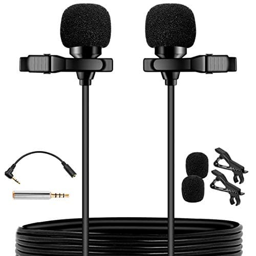 PoP voice 16 Feet Dual-Head Lavalier Microphone