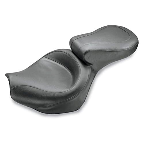 Mustang Vintage Wide Touring 2-Piece Seat for Suzuki 2005-11 Boulevard M50 - Black - One Size