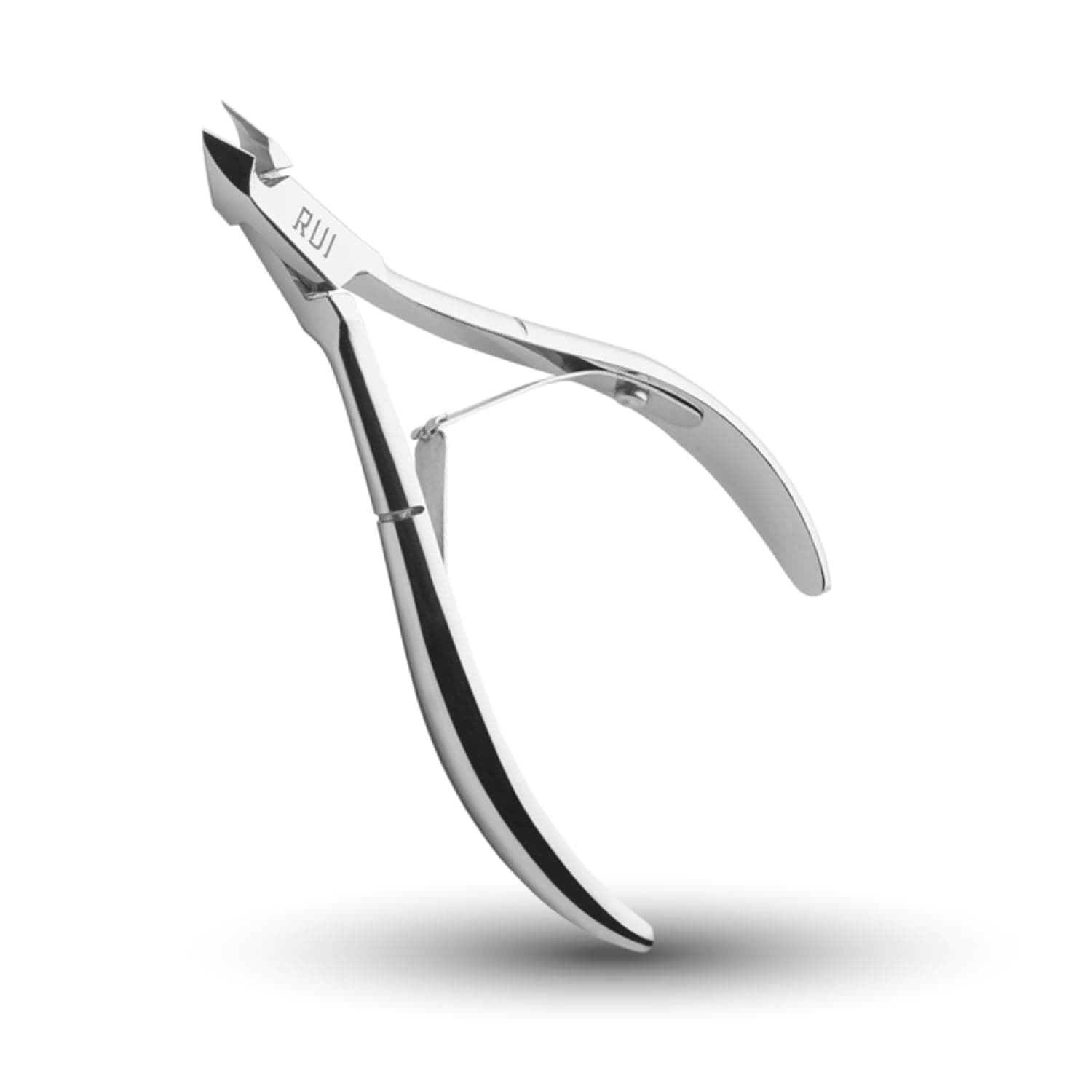 Professional Carbon Steel Cuticle Nippers for Home Users, French Handle, Double Spring, 6mm Jaw (Full Jaw)
