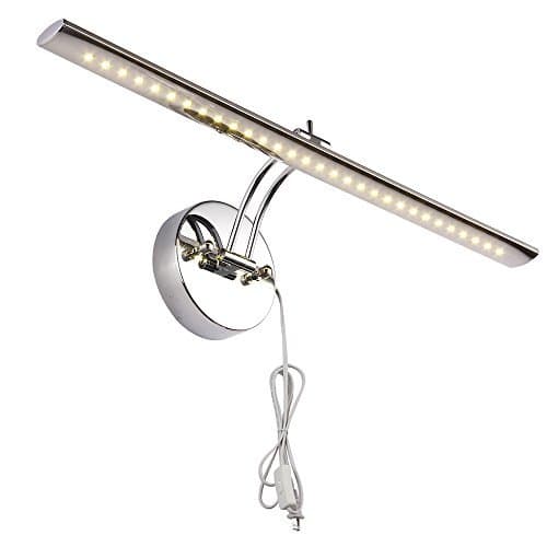 7W Warm White LED Wall Light - no Wire Installation Needed- 180 Degrees Up and Down ¡­