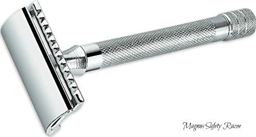 Elkaline Double Edge Razor Heavy Duty Safety Razor Long Handled - 2 Free Single Blade Razor Blades - The Best Quality Shaving Razors For Men and Women