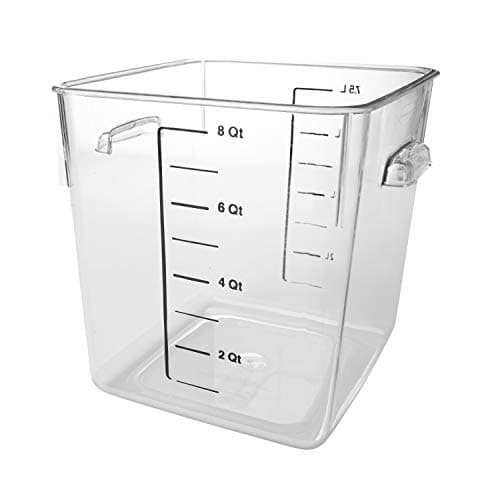 Rubbermaid FG630800CLR 8 Qt Square Storage Container Clear