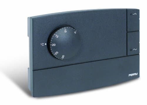 Sesam 1TP?-?ZEFIRO, Anthracite TE500?A Electronic Room Thermostat by Sesam