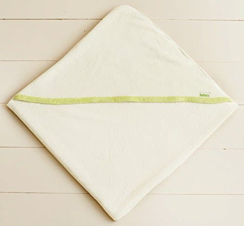 Baby Hooded Towel 80% Viscose from Organic Bamboo & 20% Polyester Terry - Made in USA