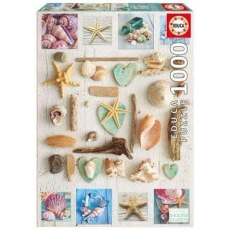 Seashells Collage 1000 Piece Puzzle