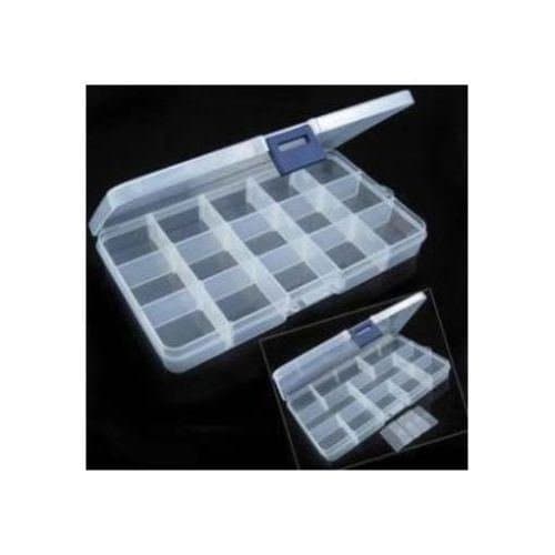 15 Compartment Portable Plastic Tool Case Storage Box by Medicine Cabinets