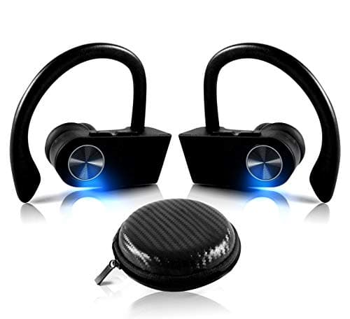 True Wireless EARBUDS Totally Truly Bluetooth 5 Power Pro Sports Beats Noise Cancel Isolation Waterproof IPX7 Black Grey