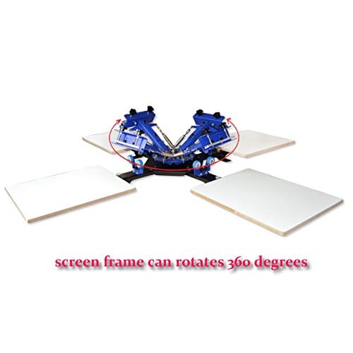 Screen Printing Fix On Table 4 Color 4 Station T-shirt DIY Press Stamping Shirt Machine 12-219007