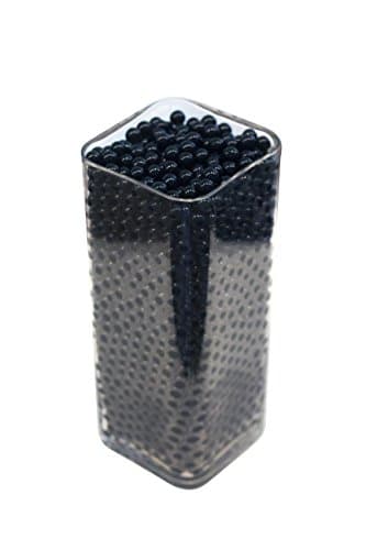 Sensory Jungle 16,000 Floral Water Pearls - Black - Vases and Centerpieces for Wedding Beads - Makes 12 gallons of Water Beads