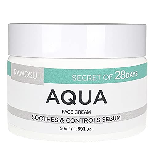 Ramosu secret of 28days Aqua Face Cream 50ml / Soothes & Controles Sebum