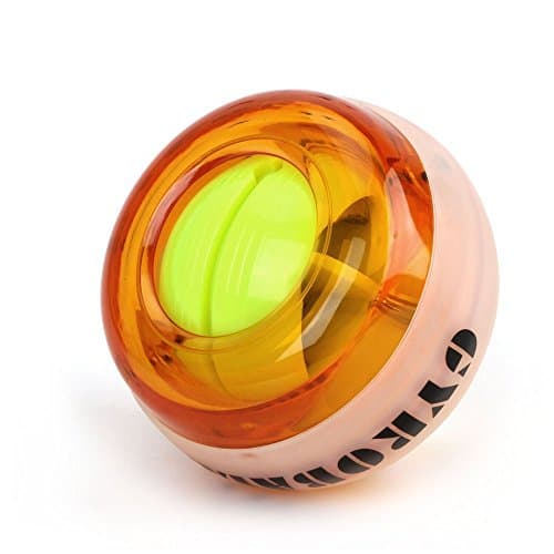 Minghuge Wrist Trainer Ball Gyroscope Strengthener LED Power Ball New Wrist Gyroscope Wrist Strengthener Power Force Ball Arm | Blue, Green, Purple Orange LED