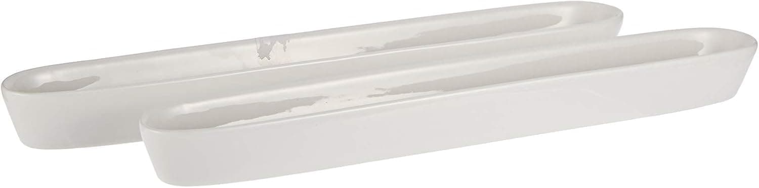 Symphony Olive Plate - Set Of 2, 31 Cm - White