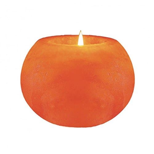 Natural Himalayan Crystal Rock Salt Candle Holder - Round Shape