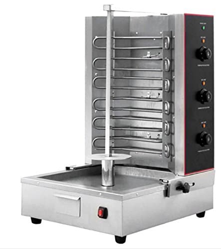 3 Zone 6KW Electric Gyro Machine Vertical Broiler Rotisserie Shawarma