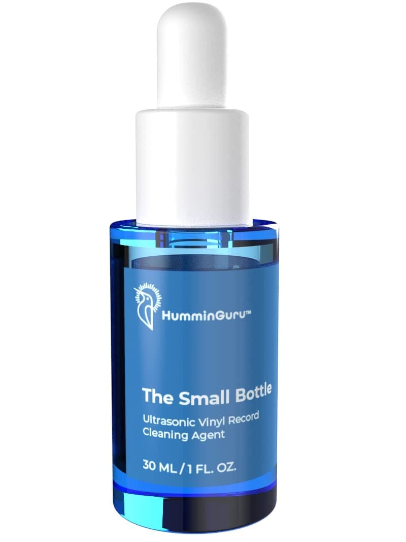 HumminGuru Anti-Static Vinyl Record Cleaning Agent, Highly Improves Ultrasonic Record Cleaning Effectiveness and Drying Time, Vinyl Record Cleaning Solution Kit Without Alcohol. (The Small Bottle)