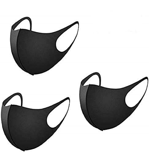 3PCS Face Shield with Elastic Ear Loop Cover Full Face Anti-Dust,Unisex, washable and reusable