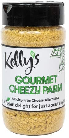 Kelly's Gourmet Cheezy Parmesan, 1-Pack, Cashew Based Cheese