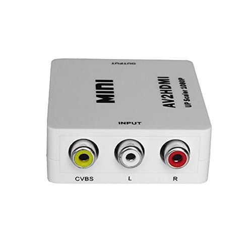 1080P AV2HDMI (AV to HDMI) Converter Mini Box Adapter Supports PAL NTSC with USB Charge Cable for TV PC PS3 Xbox STB DVD