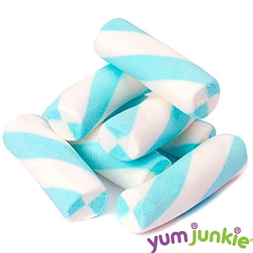 Puffy Poles Jumbo Marshmallow Twists - Blueberry: 1KG Bag