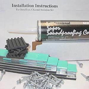 SSP InsulTrax Wall Isolation Channel Soundproofing Kit 48 Sq. Ft.