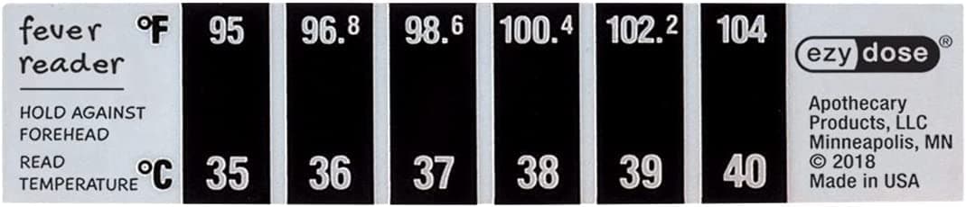 EZY DOSE Kids Thermometer for Fever for Baby and Toddler, Celsius & Fahrenheit, Reusable, Home & Travel, 10 ml