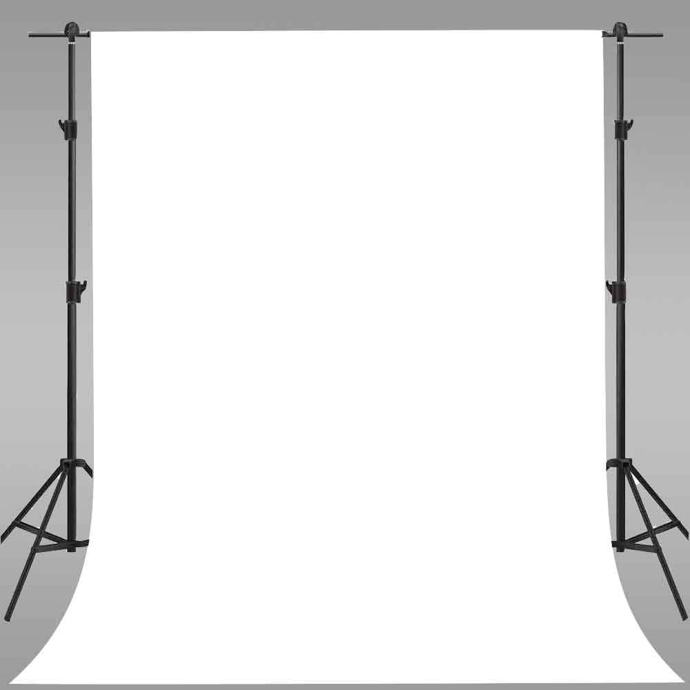 White Muslin Backdrop, Polyester Cloth Fabric Backdrop, 6x9feet/1.8x2.8m Photography Background, (Backdrop Only), Background Screen Studio Photo Props EA047