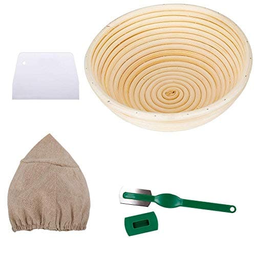 Whewer Banneton Proofing Bread Basket, Rattan Bread Fermentation Basket, Perfect Brotform Proofing Basket for Making Beautiful Bread