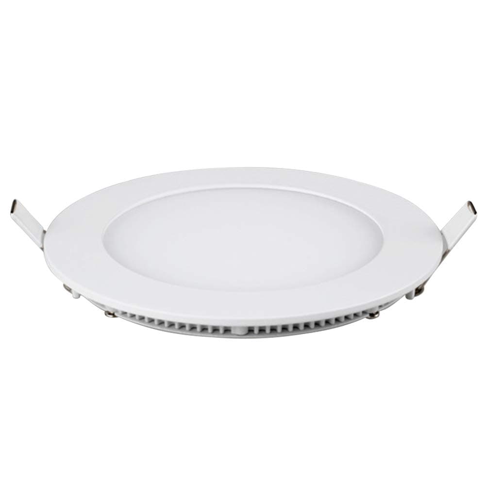 15W 7inch Ultra-Thin LED Panel Light Round Recessed Downlight, 6500K White LED Ceiling Lights for Office, Mall, Home, Corridor, Living Room, Bathroom (White, 15W)