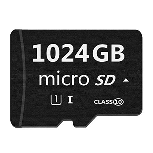 Micro Mini SD Card 1024GB, XSRUN Small Memory Card for Micro Mini SD/XC/HC Class 10 UHS-I High Speed Memory Card for Phone,Tablet and PCs - with Free Adapter
